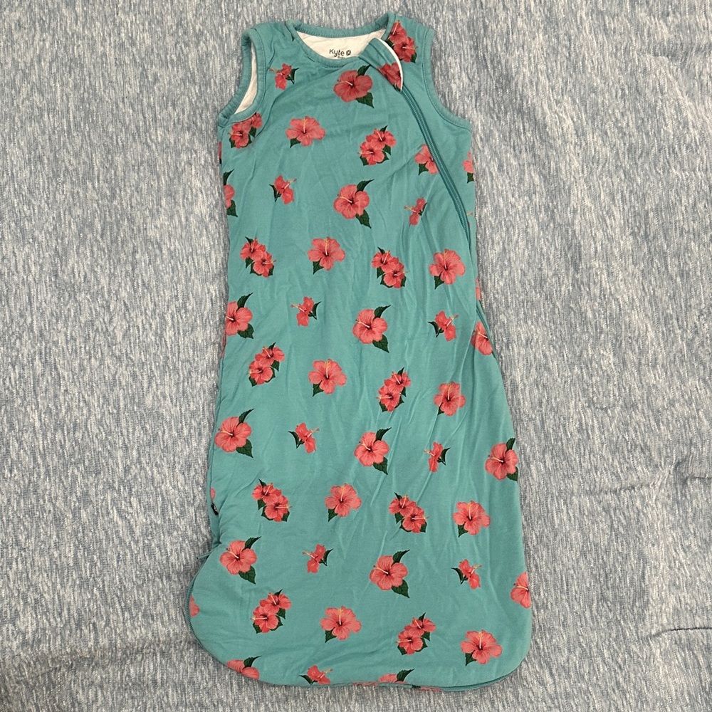 Kyte Baby Floral Sleeveless Baby Sleep Sack 1.0 TOG